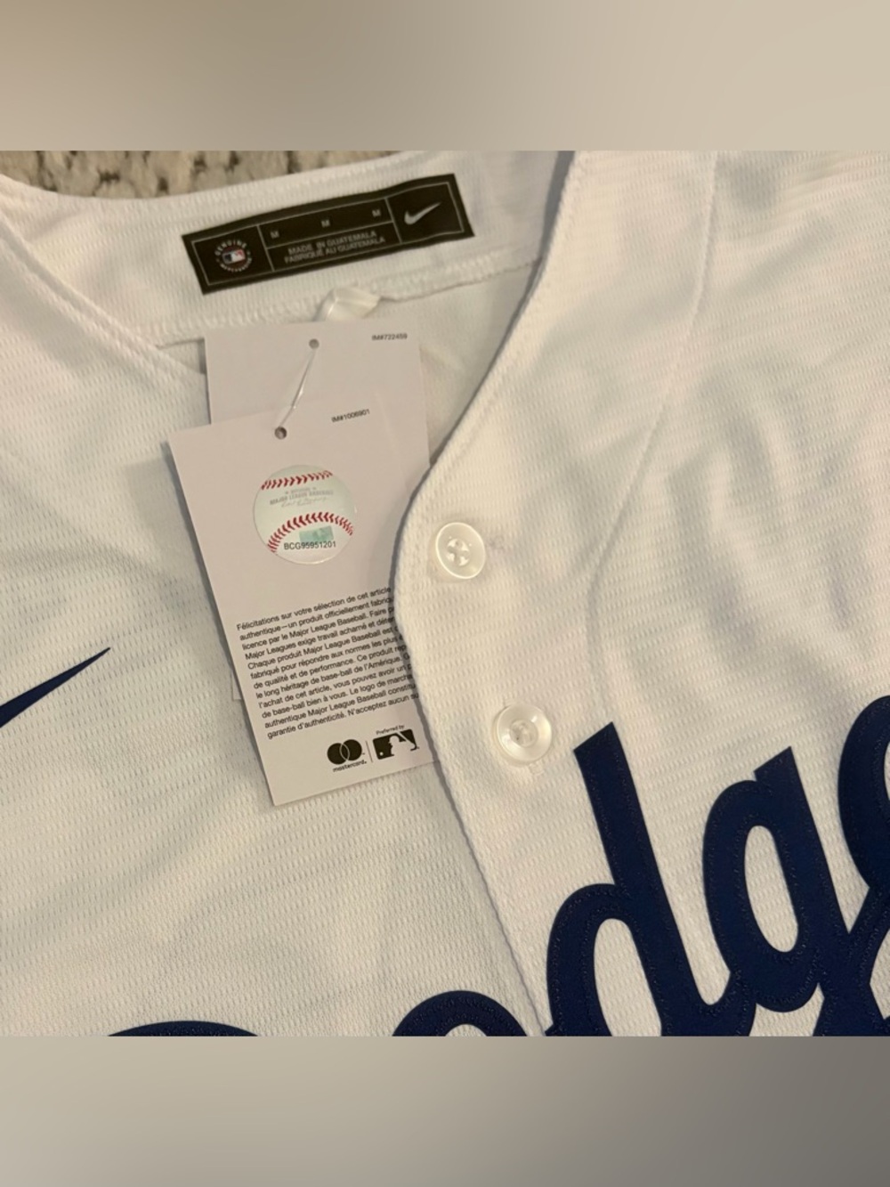Nike Los Angeles Dodgers Venezuela Miguel Rojas #72 White Jersey Men’s Sz: M - Picture 4 of 9